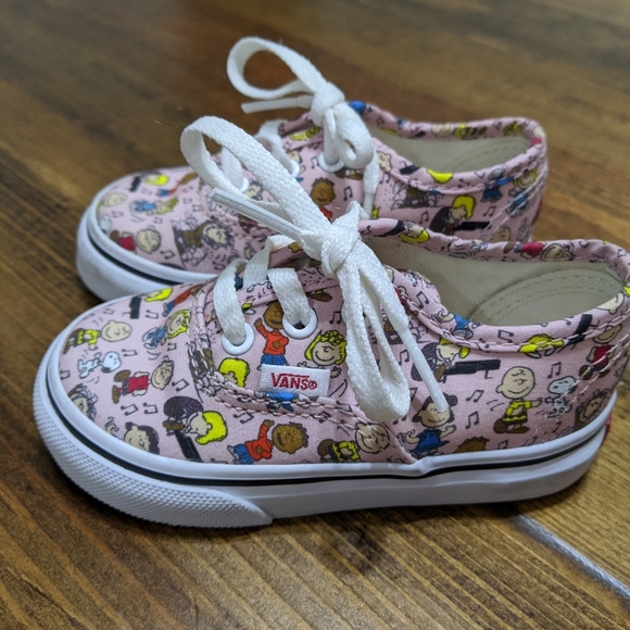 charlie brown vans toddler